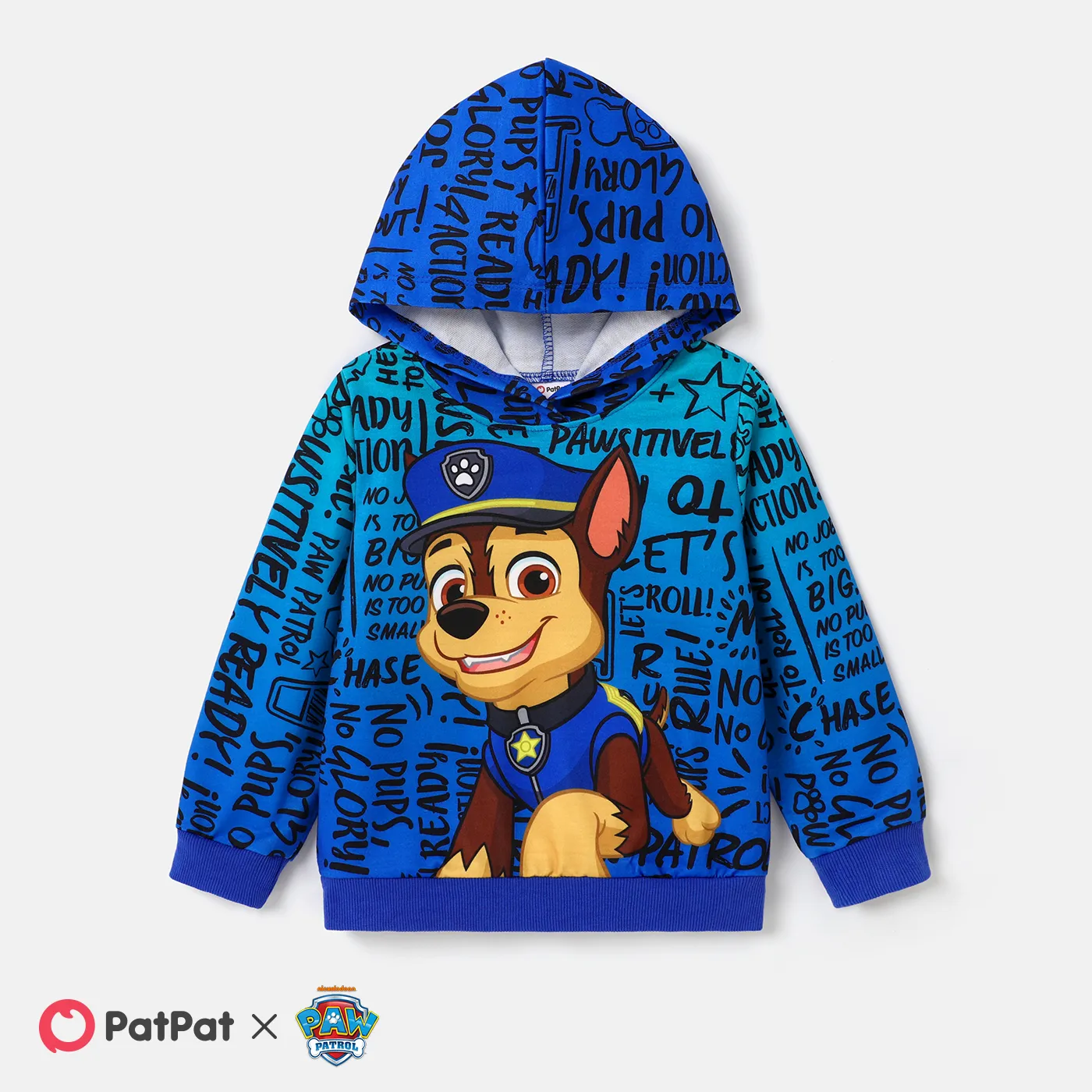 PAW Patrol  Toddler Girl/Boy Big Graphic Print Long-sleeve Hoodie Blue