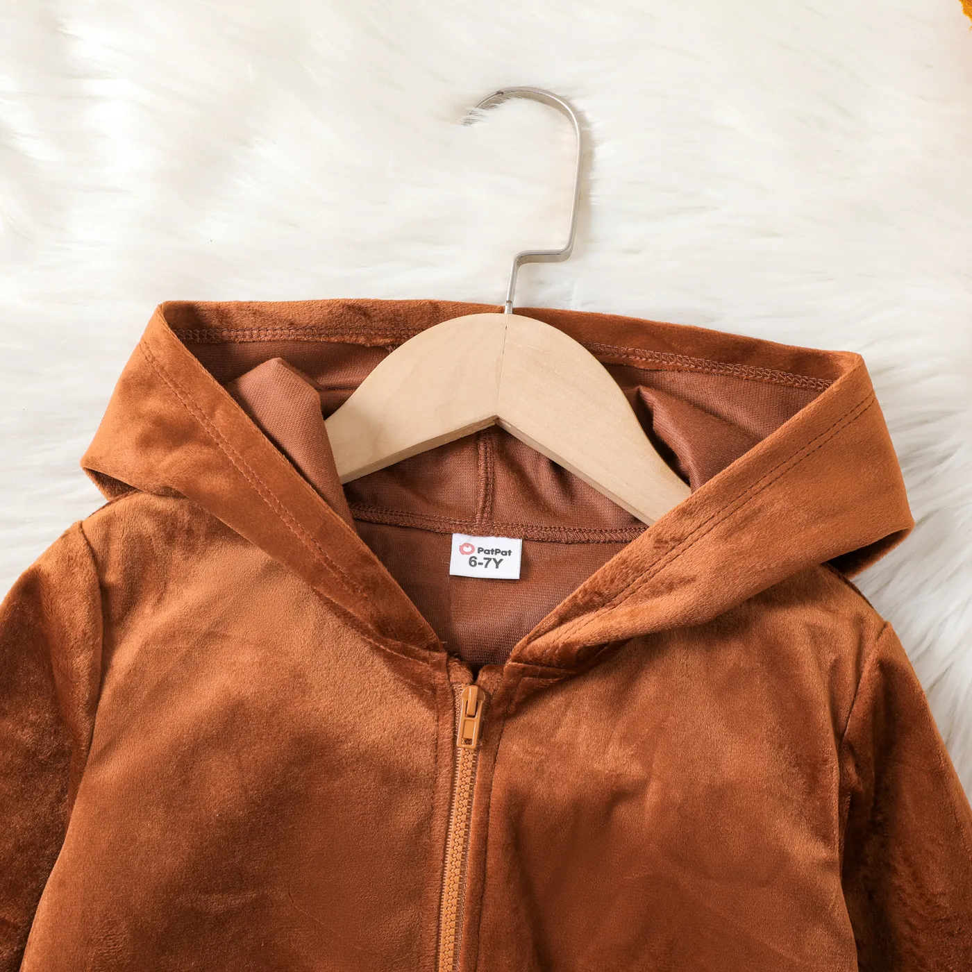 3PCS Toddler Girl Avant-garde Letter Hooded  Sets  image 3