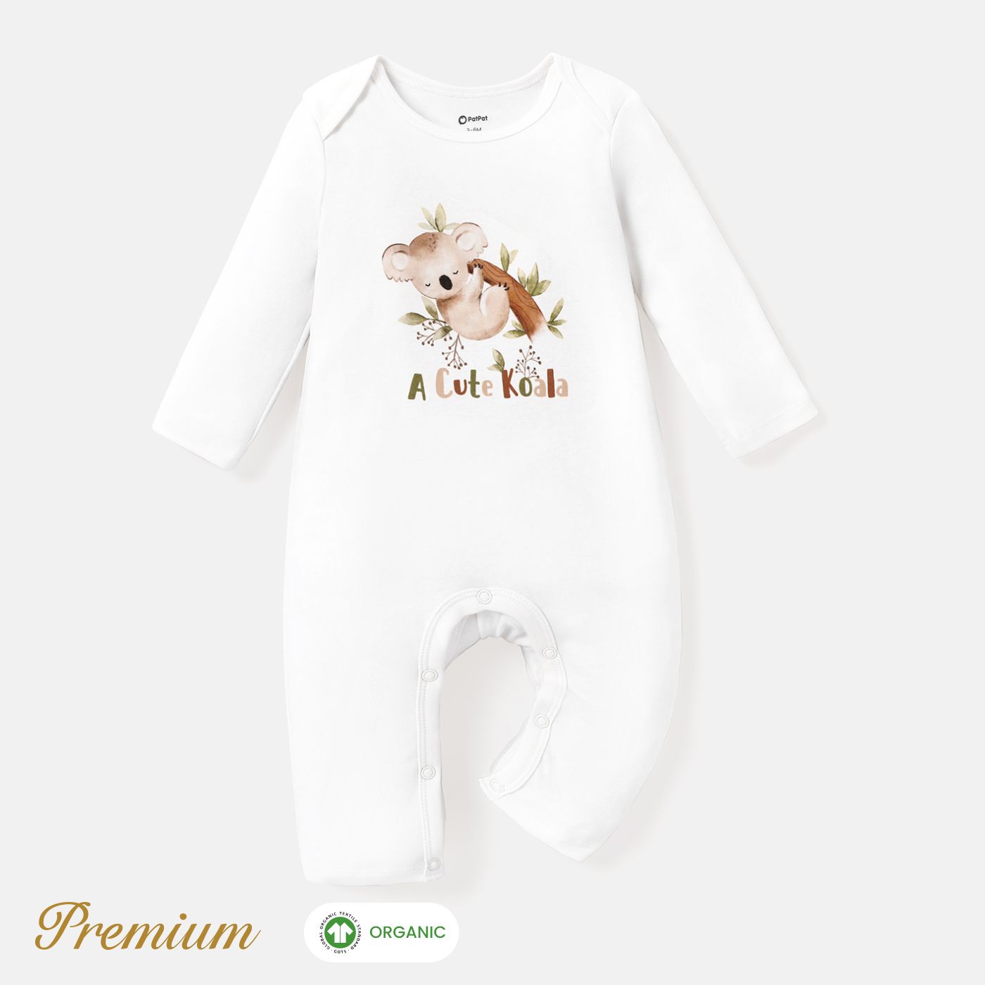 Combinaison Mignonne En Coton Biologique Pour Bébé Unisexe