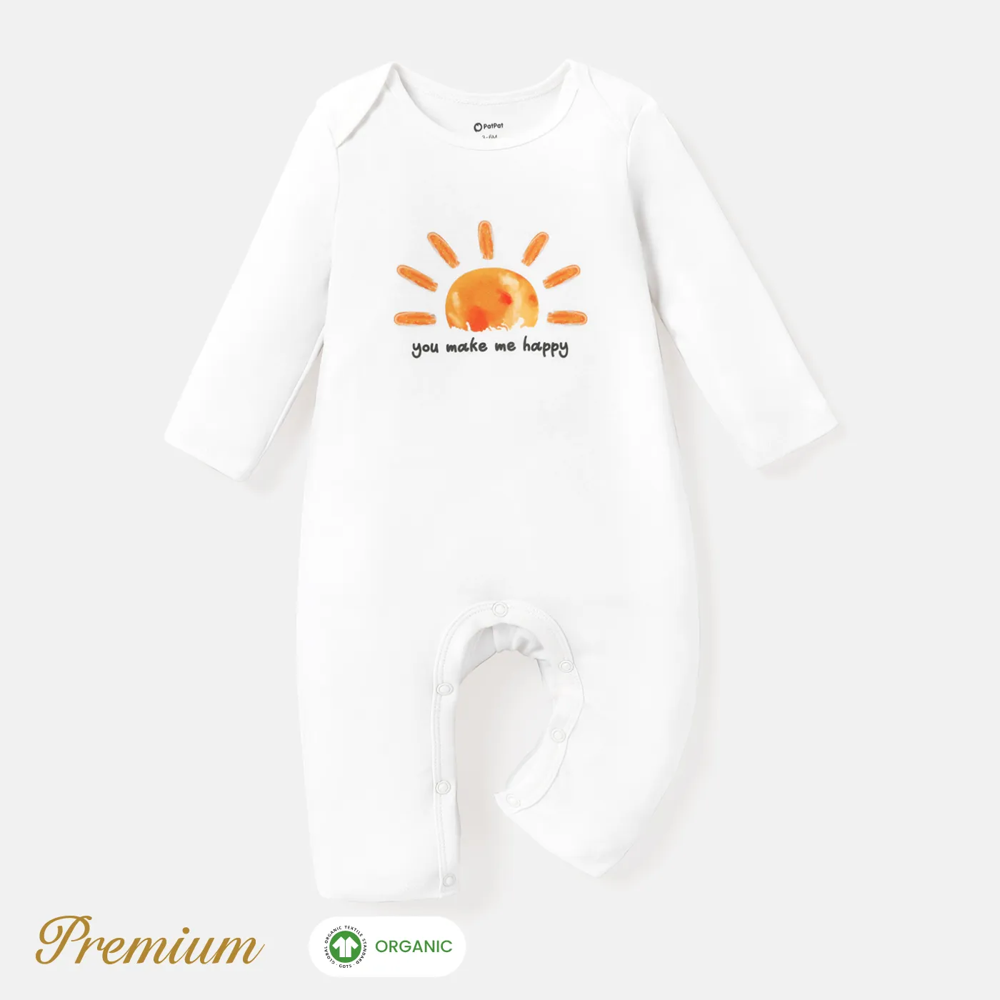 Organic Cotton Cute Jumpsuit for Baby Unisex Color-A big image 1