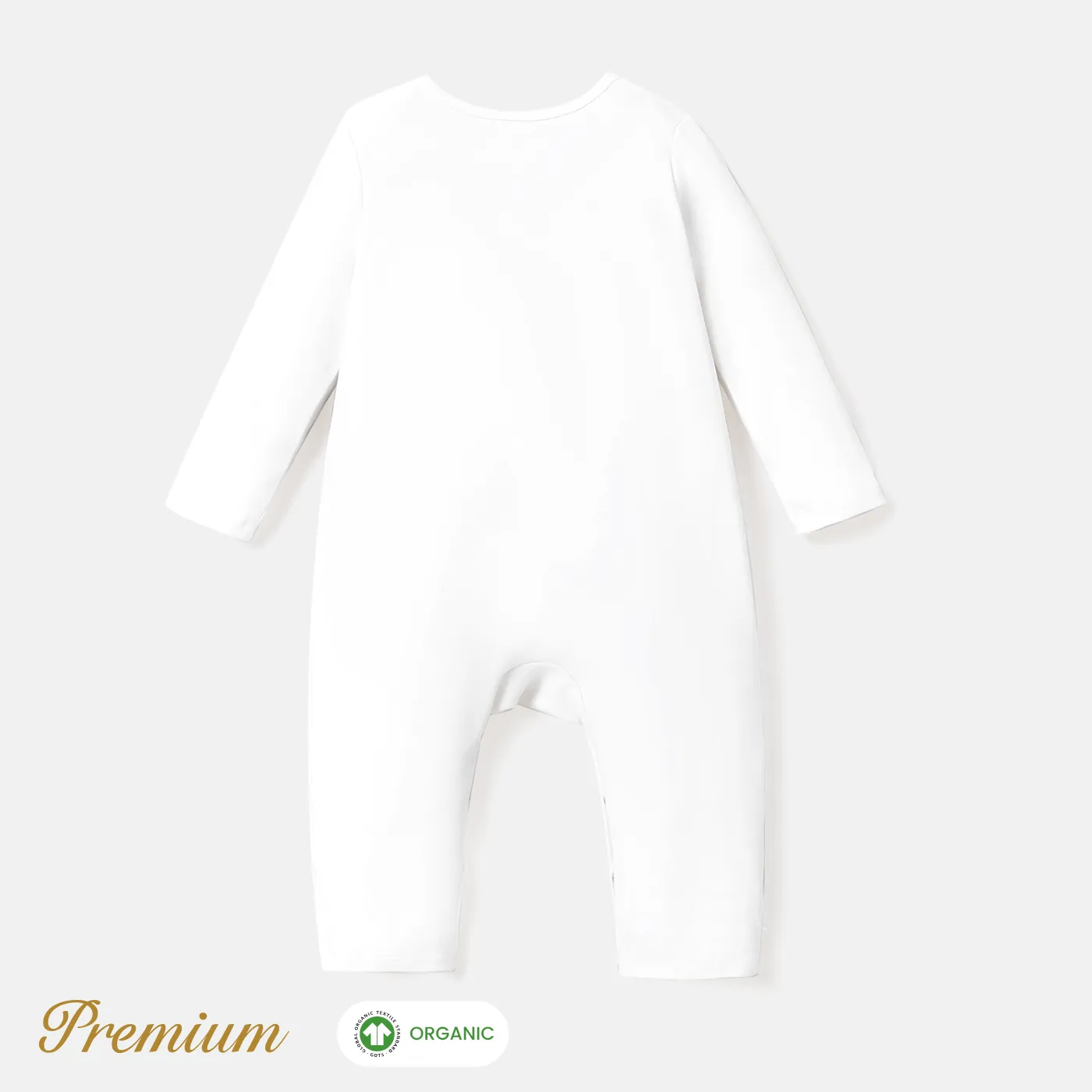 Organic Cotton Cute Jumpsuit for Baby Unisex Color-A image 3
