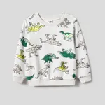 Family Matching Long Sleeved Dinosaur-Print Cotton Tops
  image 6