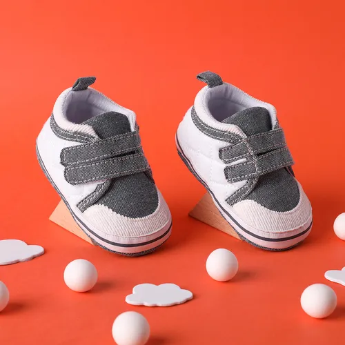 Baby Color Block Velcro Prewalker Shoes