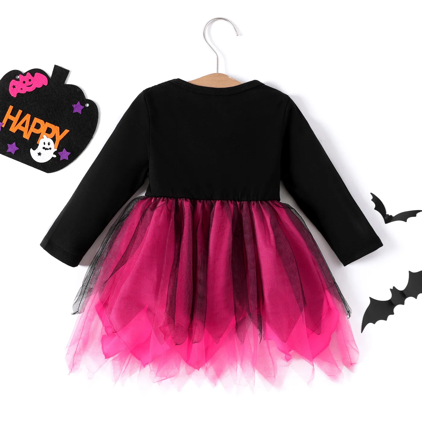 Girls' Halloween Multi-layered Dress baby Black image 2