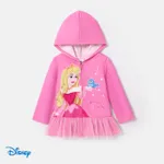 Disney Princess Criança Menina Com capuz Bonito Blusões e casacos Rosa