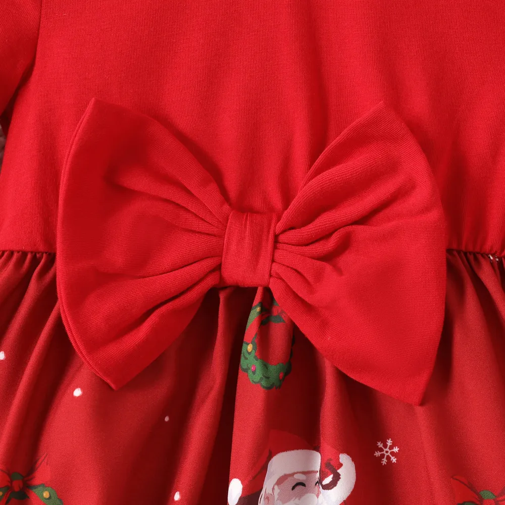 Toddler Girl Hyper-Tactile 3D Design Christmas Dress big image 4