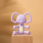 100% Food-Grade BPA-free Baby Elephant Silicone Teething Toy Purple