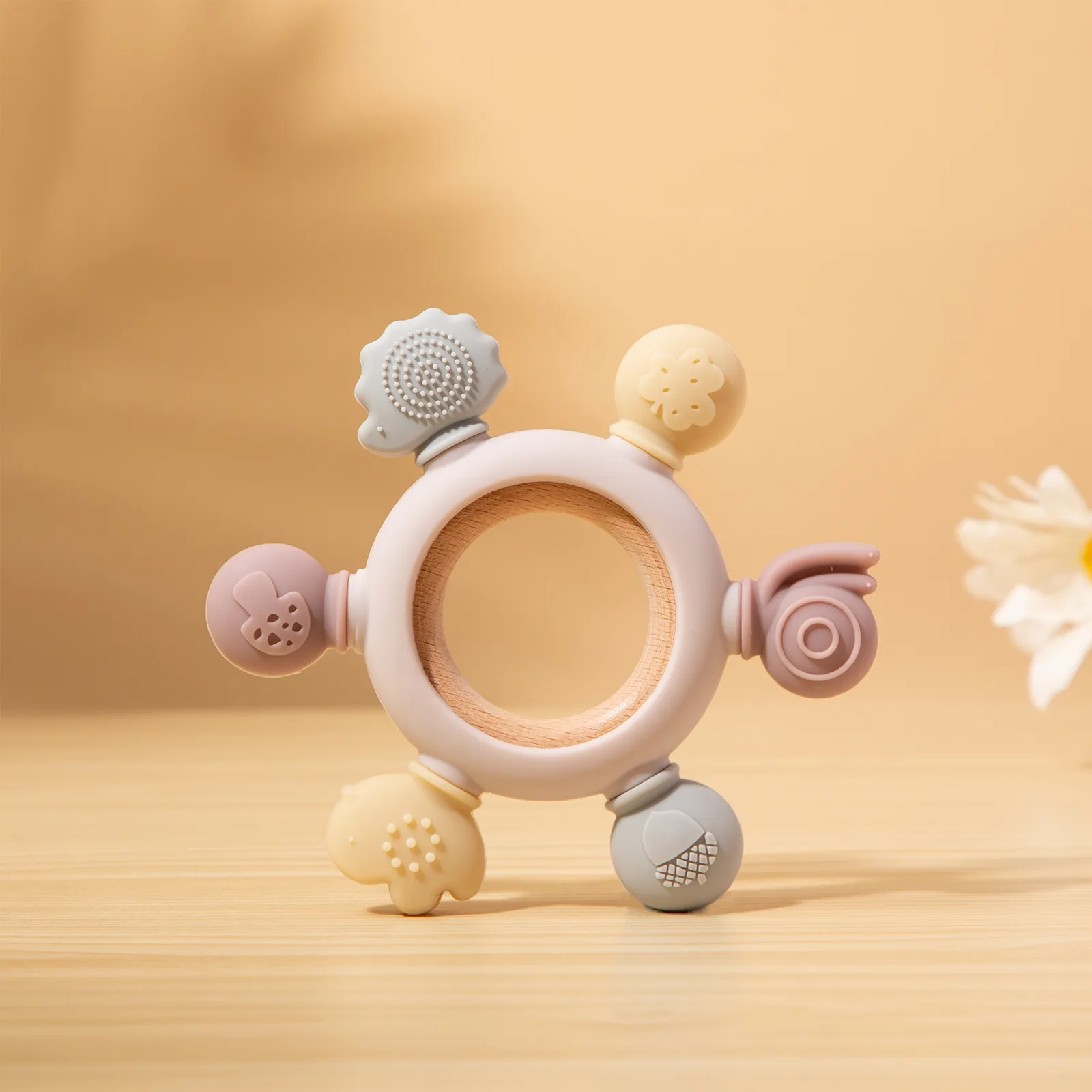BPA-Free Silicone Teething Toy   big image 1