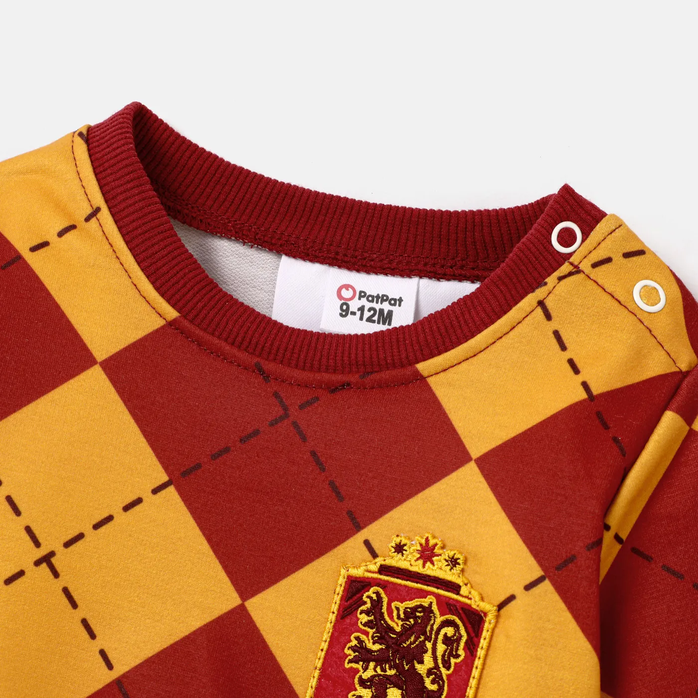 Harry Potter Family Matching Grid Letter Print Long-sleeve Tops  image 3