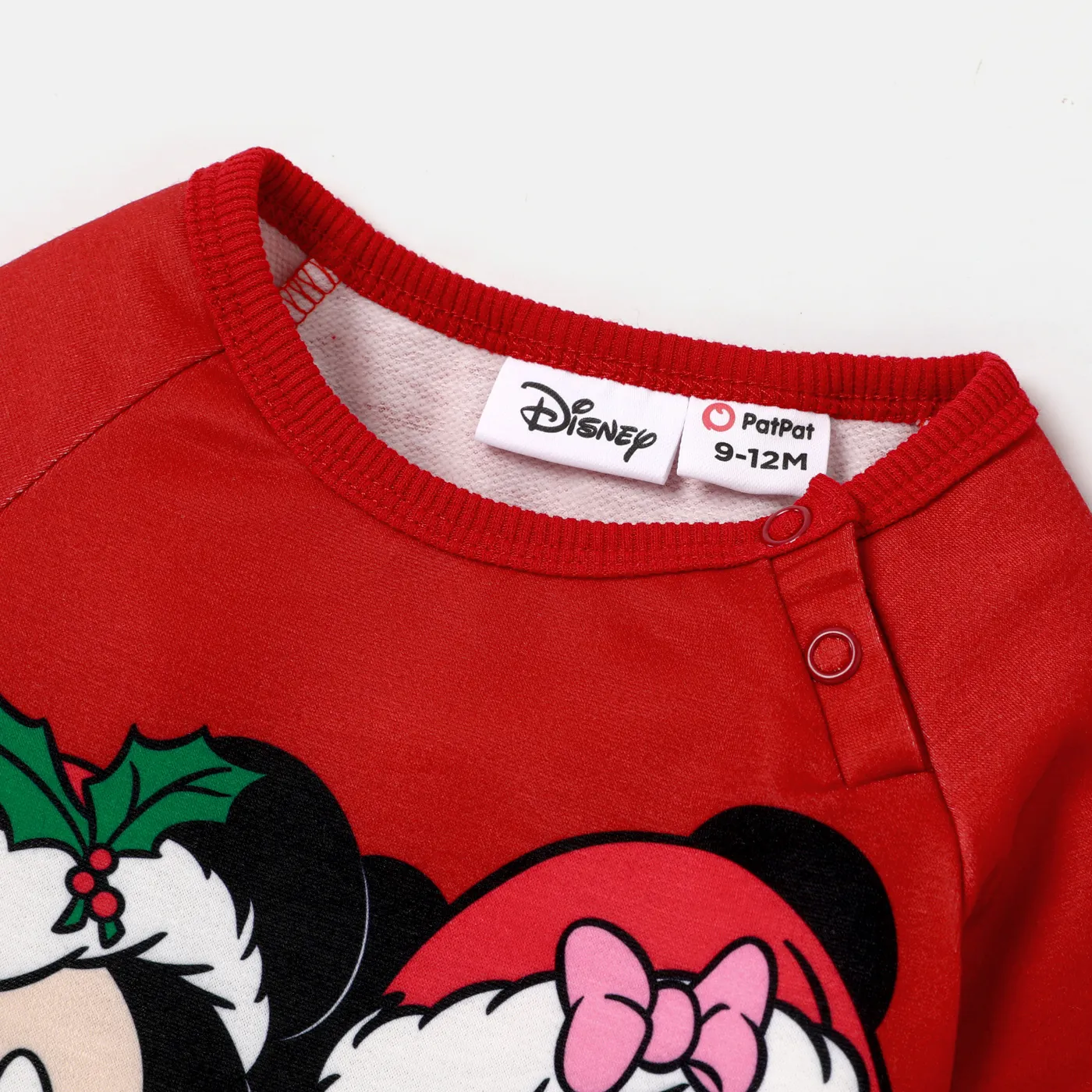 Disney Mickey and Friends Family Matching Christmas Character Print Sweatshirt Red image 4
