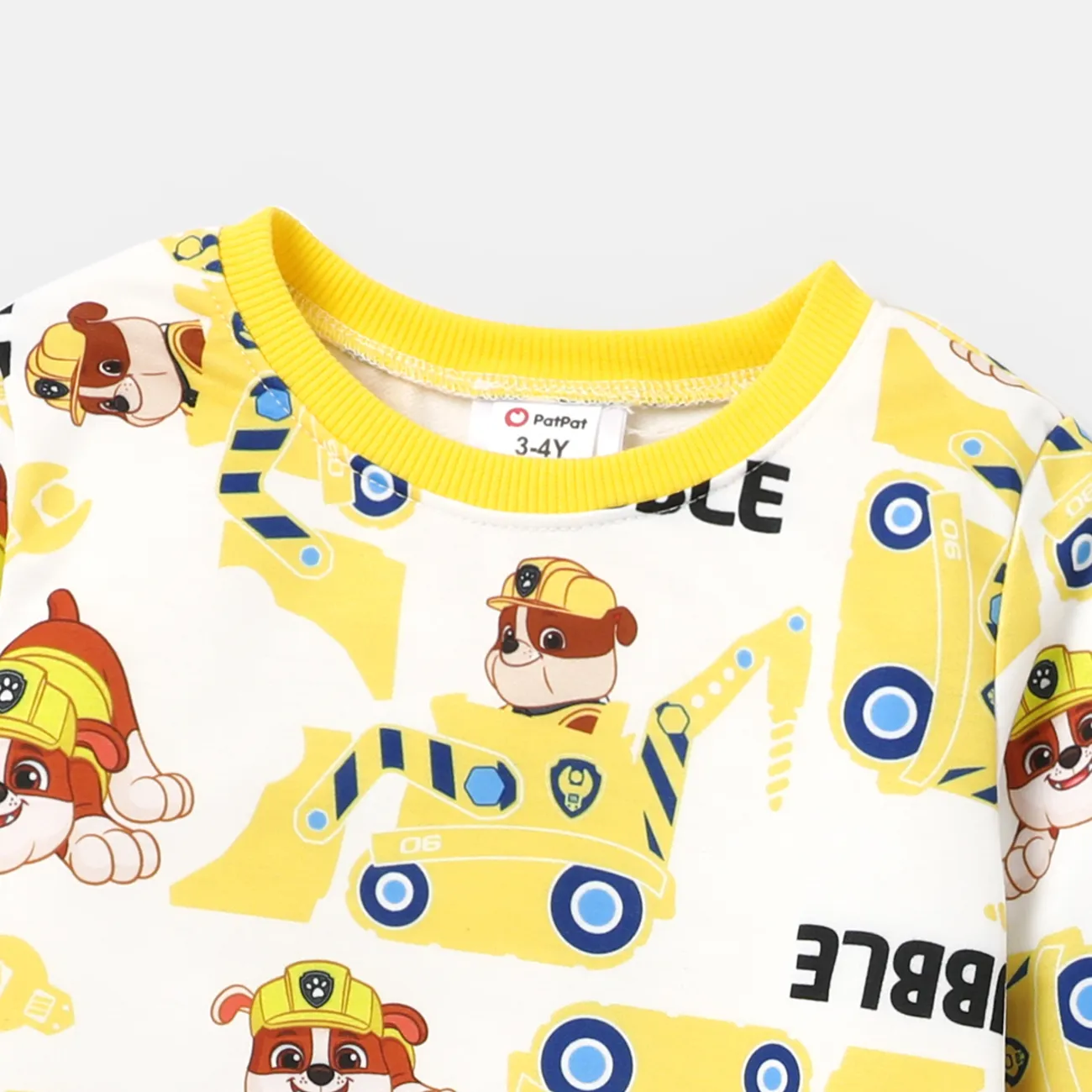 Helfer auf vier Pfoten 2 Stück Kleinkinder Jungen Kindlich Hund Sweatshirt-Sets gelb big image 1