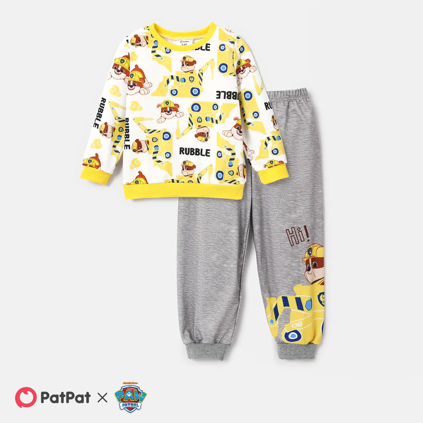 Paw Patrol Toddler Boys/Girls Fun Puppy Vehicle Graphics Set  Yellow