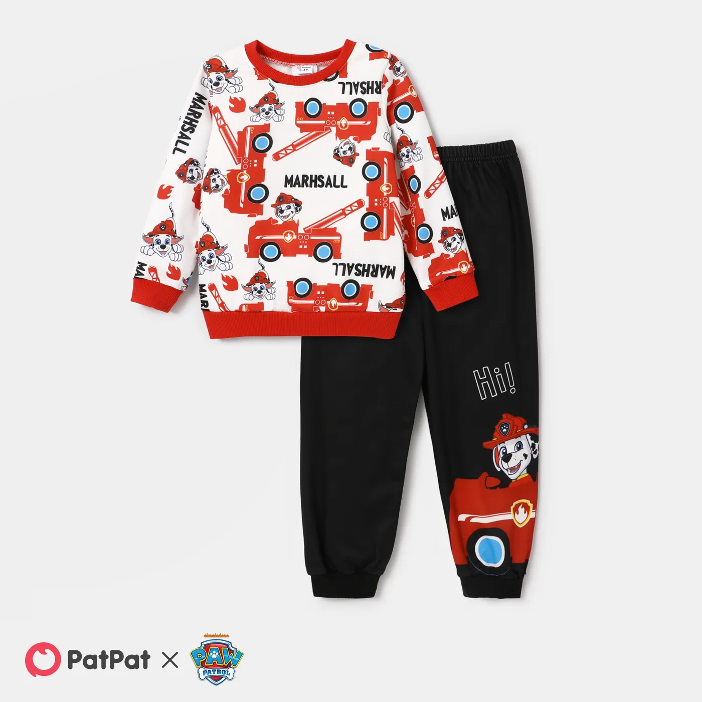 Paw Patrol Toddler Boys/Girls Fun Puppy Vehicle Graphics Set  Red