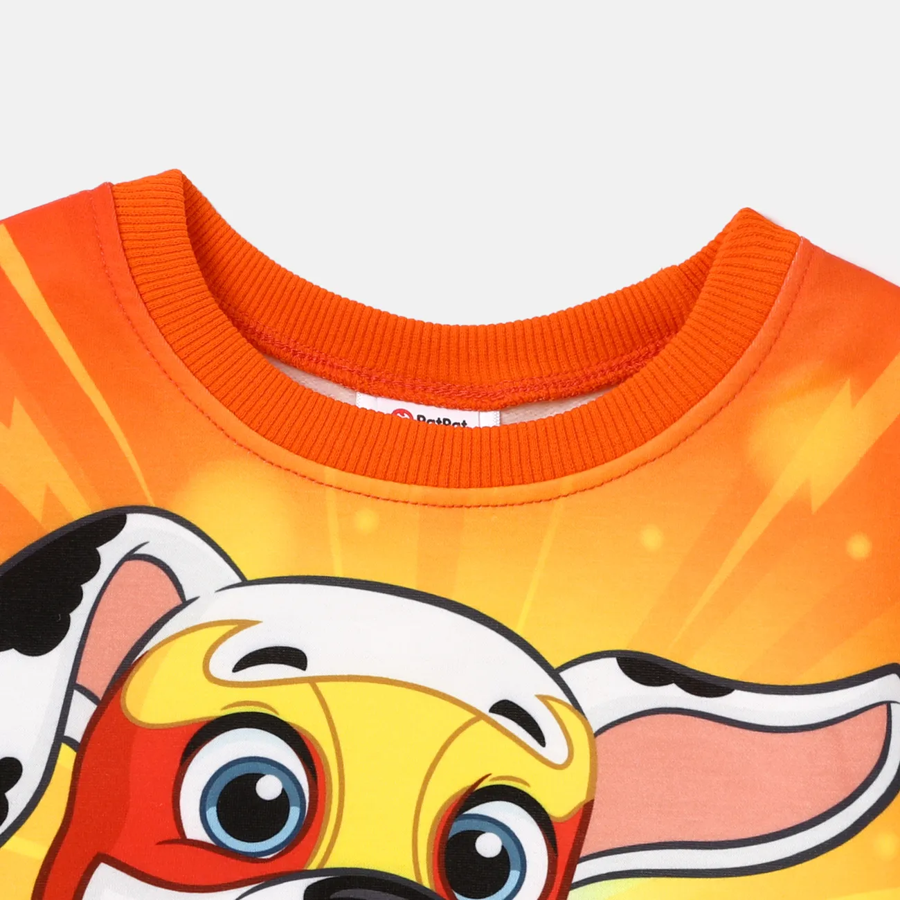 La Pat’ Patrouille Enfant en bas âge Unisexe Enfantin Chien Sweat-shirt Orange big image 1