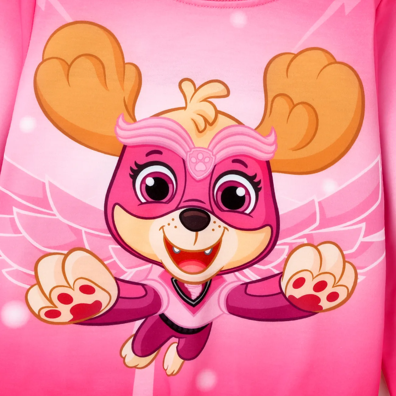 PAW Patrol Toddler Girl/Boy Character Print Pattern Long-sleeve Sweatshirt Pink big image 1