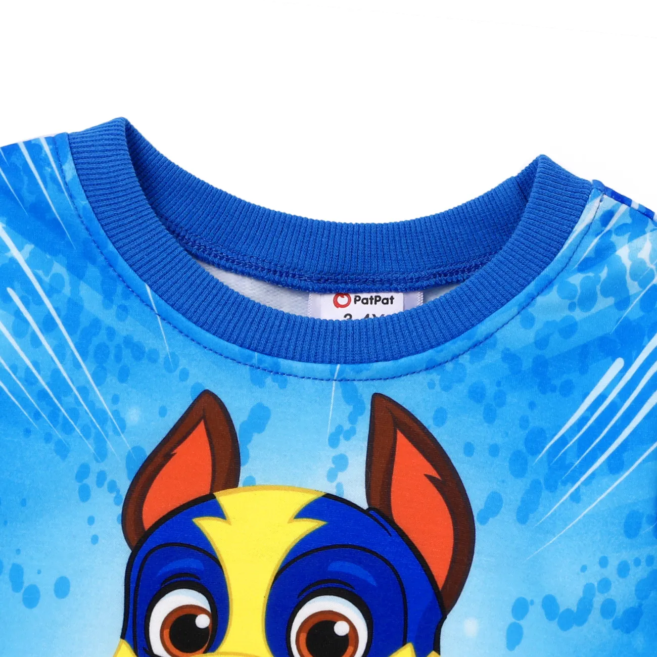 PAW Patrol Toddler Girl/Boy Character Print Pattern Long-sleeve Sweatshirt Blue big image 1