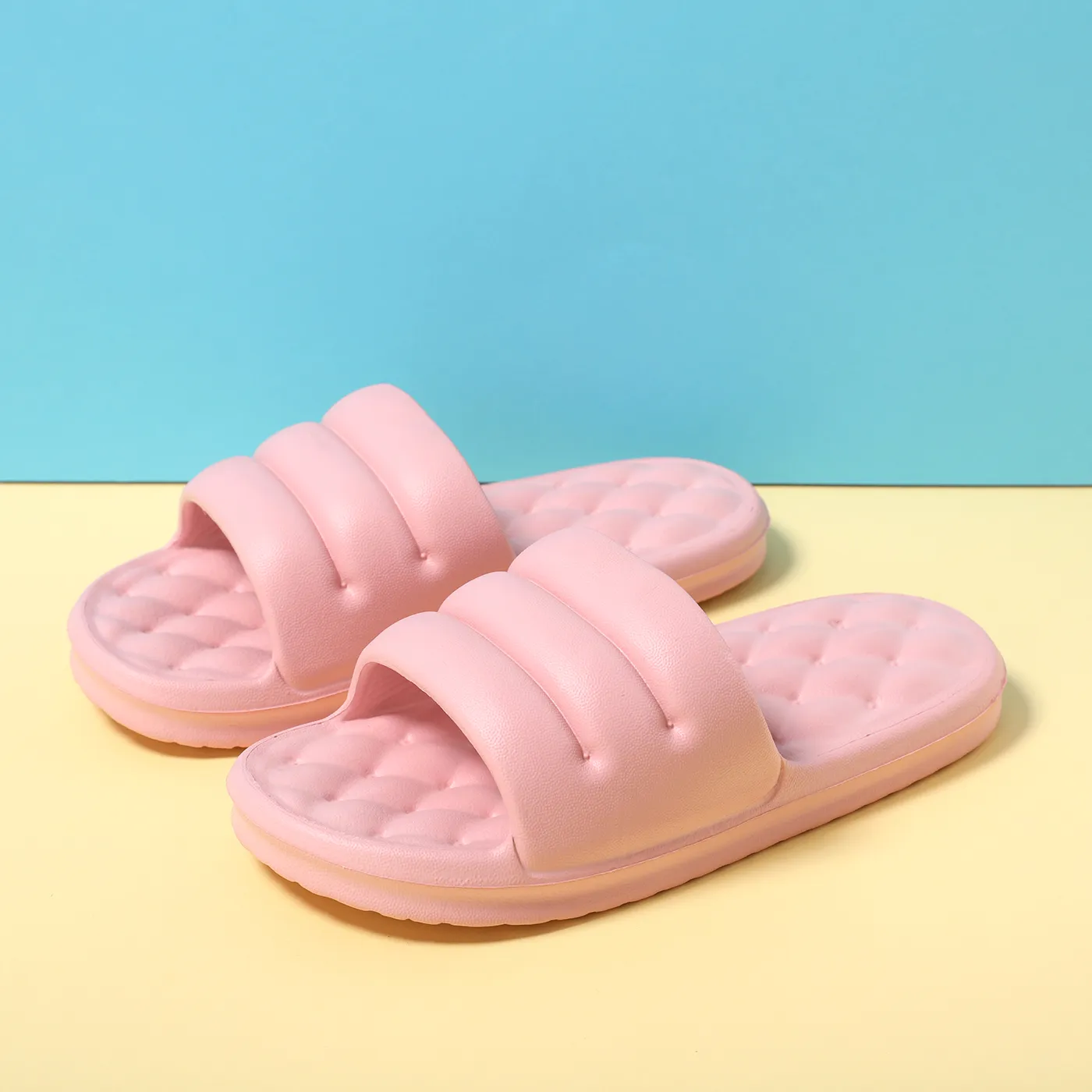 Mute EVA Sofa Slides Women Thick Sole Soft Indoor Slippers Women Anti-slip Sandals Men Summer Platform Women Shoes Bath Pink image 6