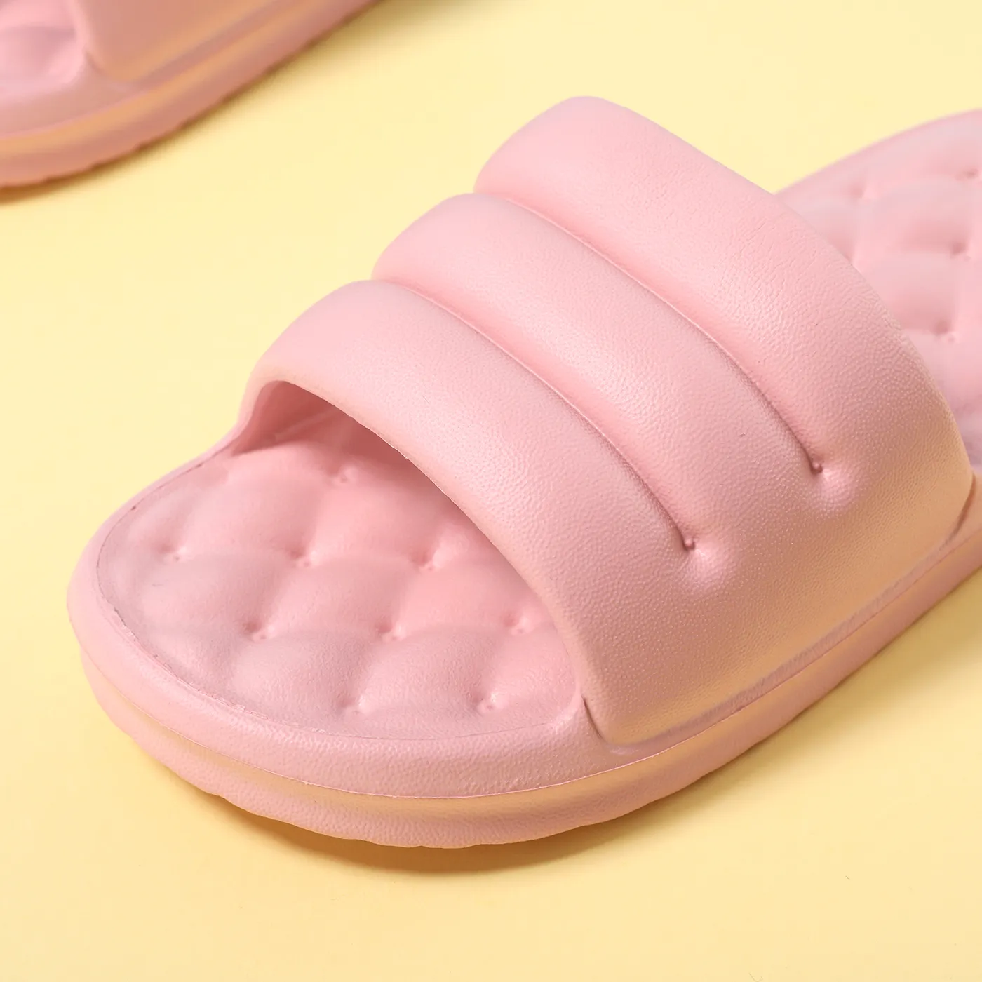 Mute EVA Sofa Slides Women Thick Sole Soft Indoor Slippers Women Anti-slip Sandals Men Summer Platform Women Shoes Bath Pink image 2