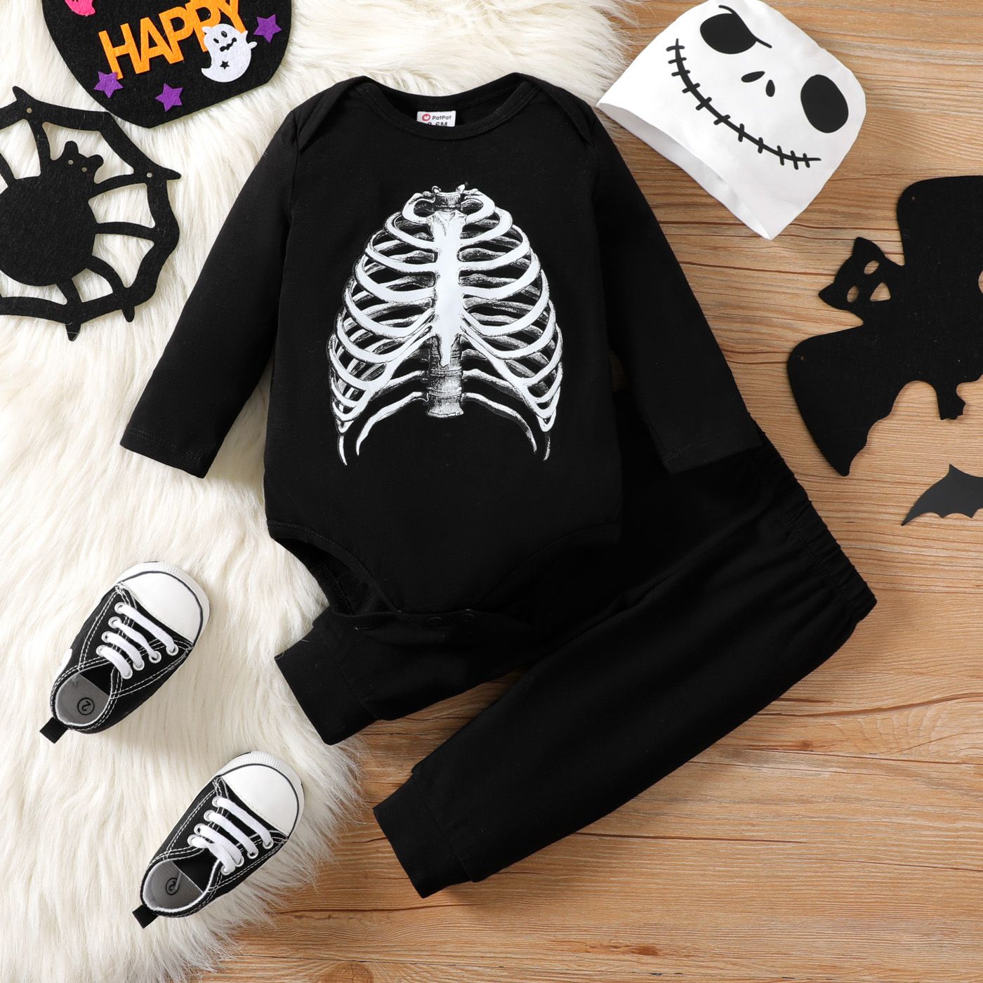Halloween Cotton 3pcs Set Pour Les Garçons - Style Enfantin