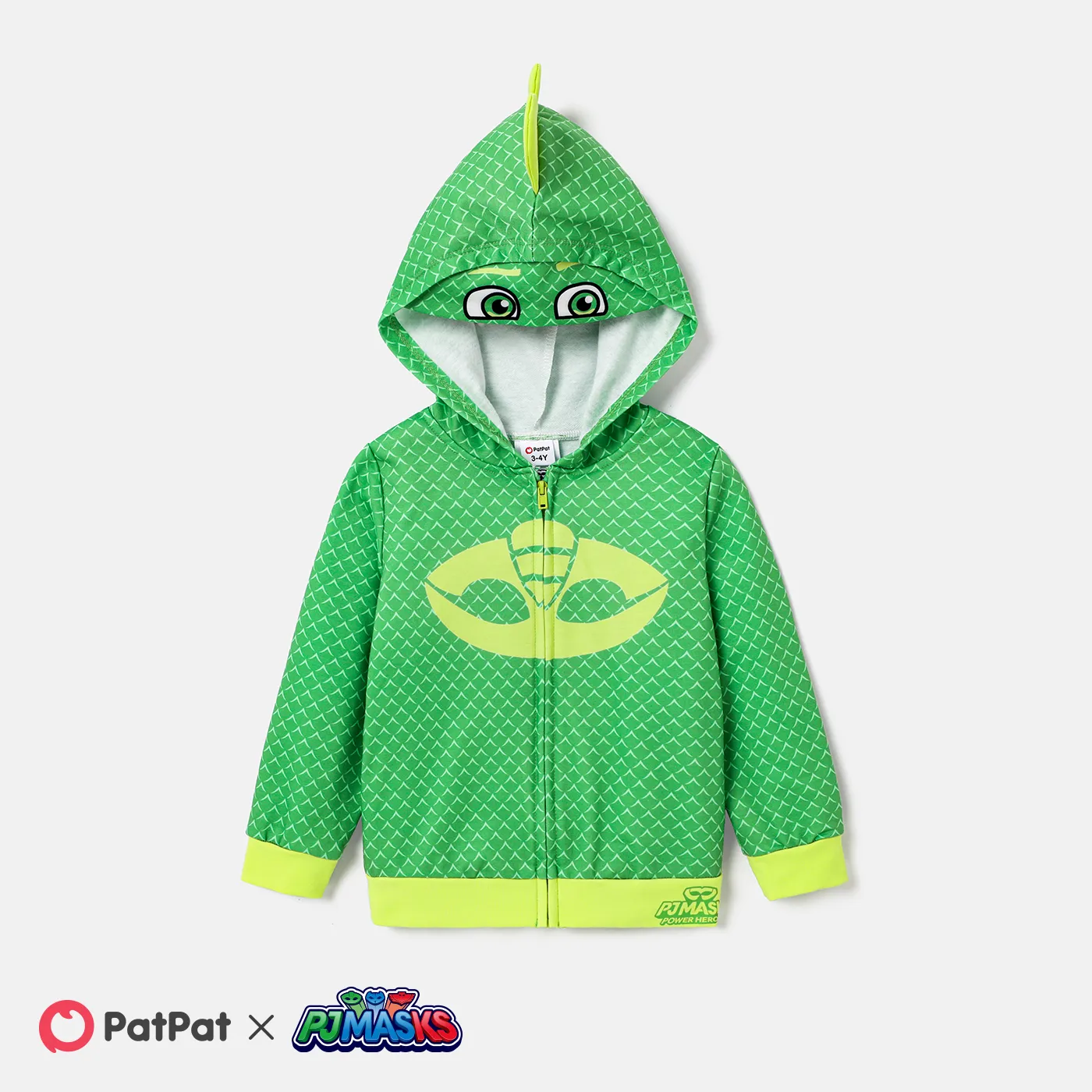 PJ Masks Halloween Toddler Boy/Girl Team Cosplay Fun Hooded Jacket  Green