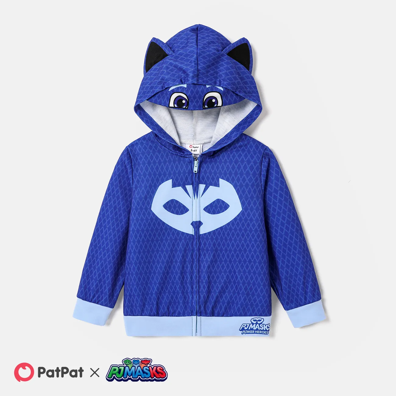 PJ Masks Halloween Toddler Boy/Girl Team Cosplay Fun Hooded Jacket big image 1