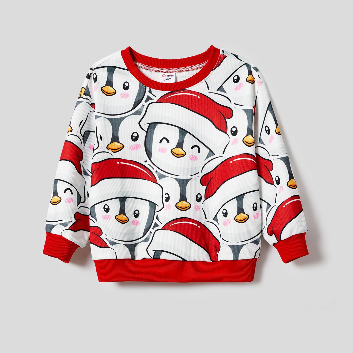 

Christmas Family Matching Penguin Print Long-sleeve Tops