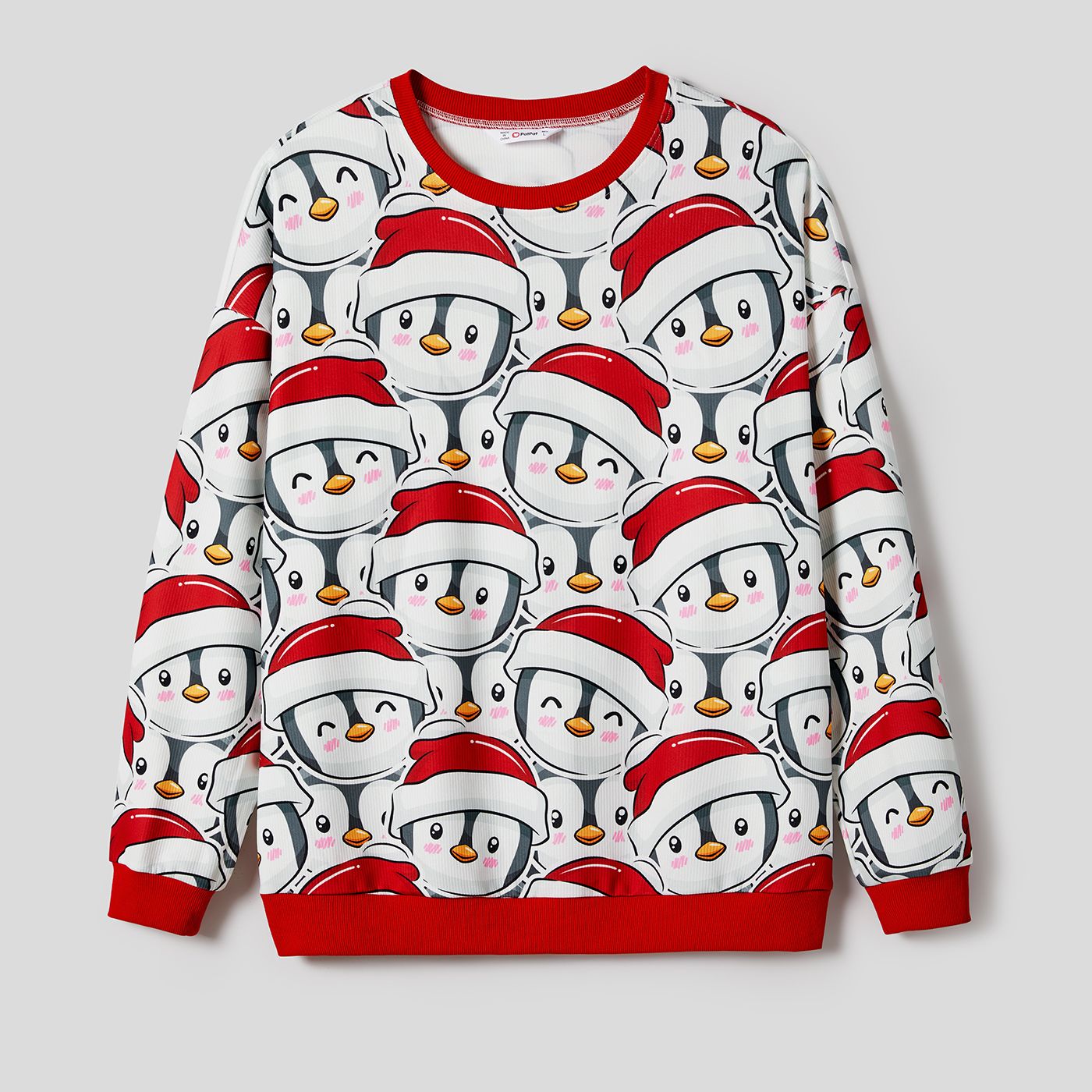 

Christmas Family Matching Penguin Print Long-sleeve Tops