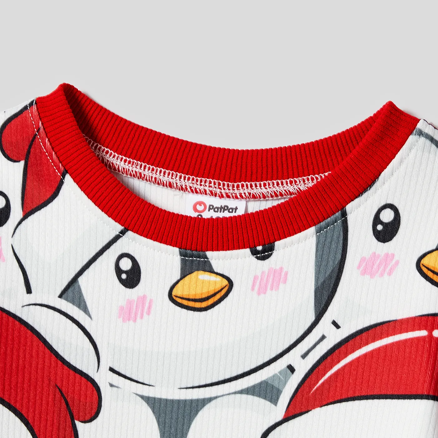 Christmas Family Matching Penguin Print Long-sleeve Tops  image 3