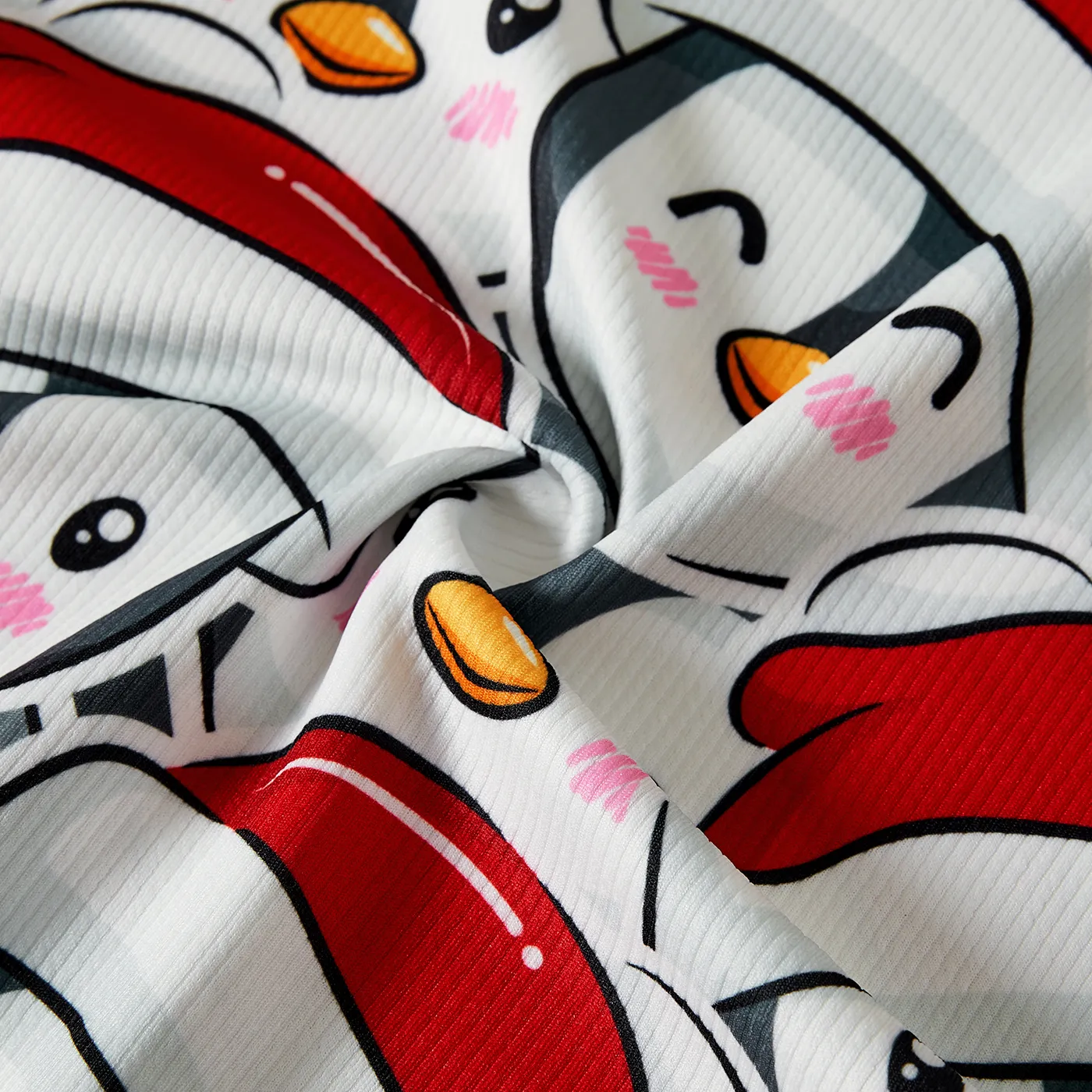 Christmas Family Matching Penguin Print Long-sleeve Tops  image 6