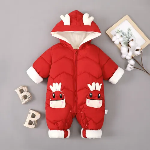 Baby Boy/Girl Hyper-Tactile 3D Design Christmas Jumpsuit
