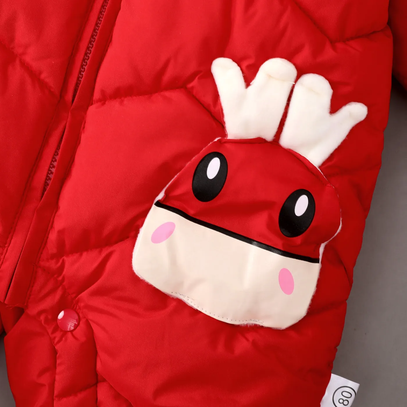 Baby Boy/Girl Hyper-Tactile 3D Design Christmas Jumpsuit Red image 4