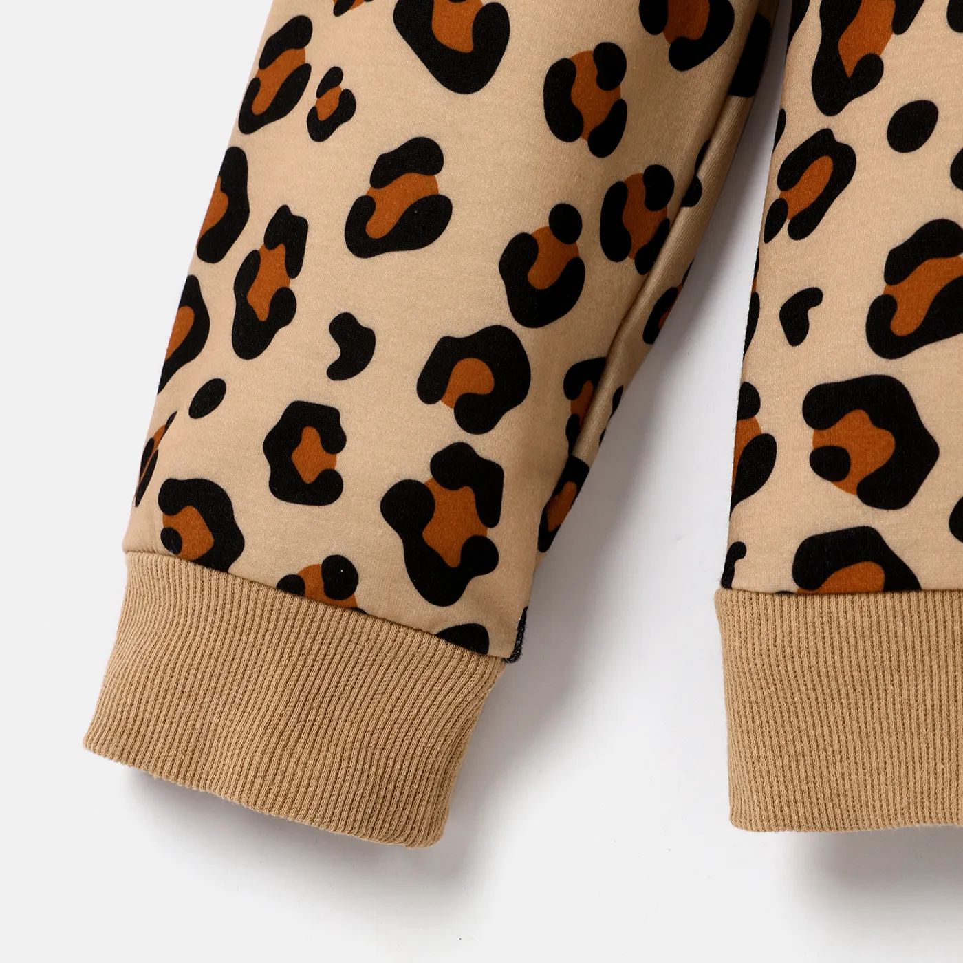 Disney Mickey and Friends Family Matching Letter & Leopard Print Long-sleeve Tops  big image 9
