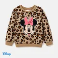 Disney Mickey and Friends Family Matching Letter & Leopard Print Long-sleeve Tops  image 3