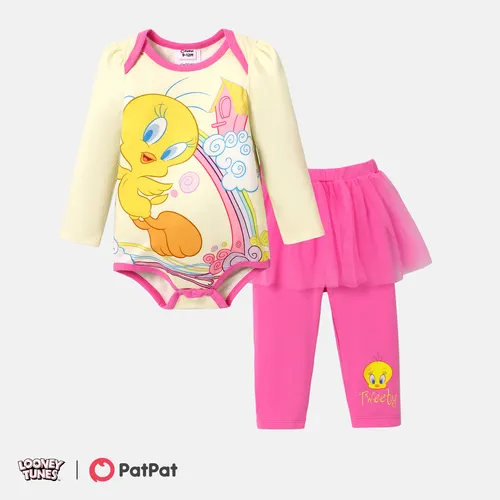 Looney Tunes Neonato Ragazza Multistrato Infantile Manica lunga Set neonato