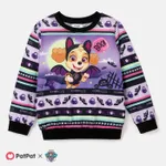 PAW Patrol Halloween Toddler Boys/Girls Fun Graphic Crew Neck Sweatshirt  Purple
