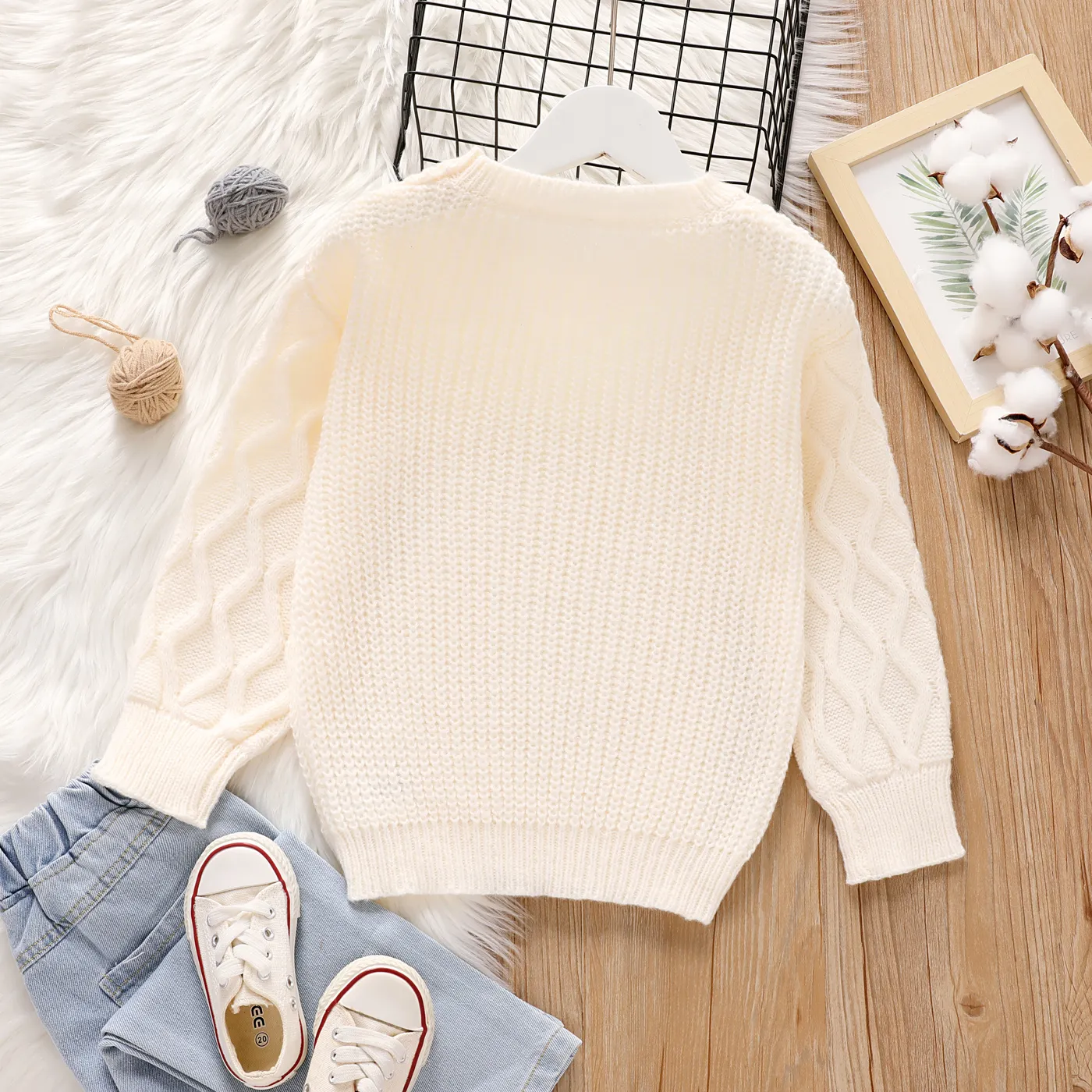 Toddler/Kid Girl Textured Sweater  image 3
