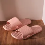 Ladies Home Non-slip Soft Sole Indoor Slippers Pink image 4