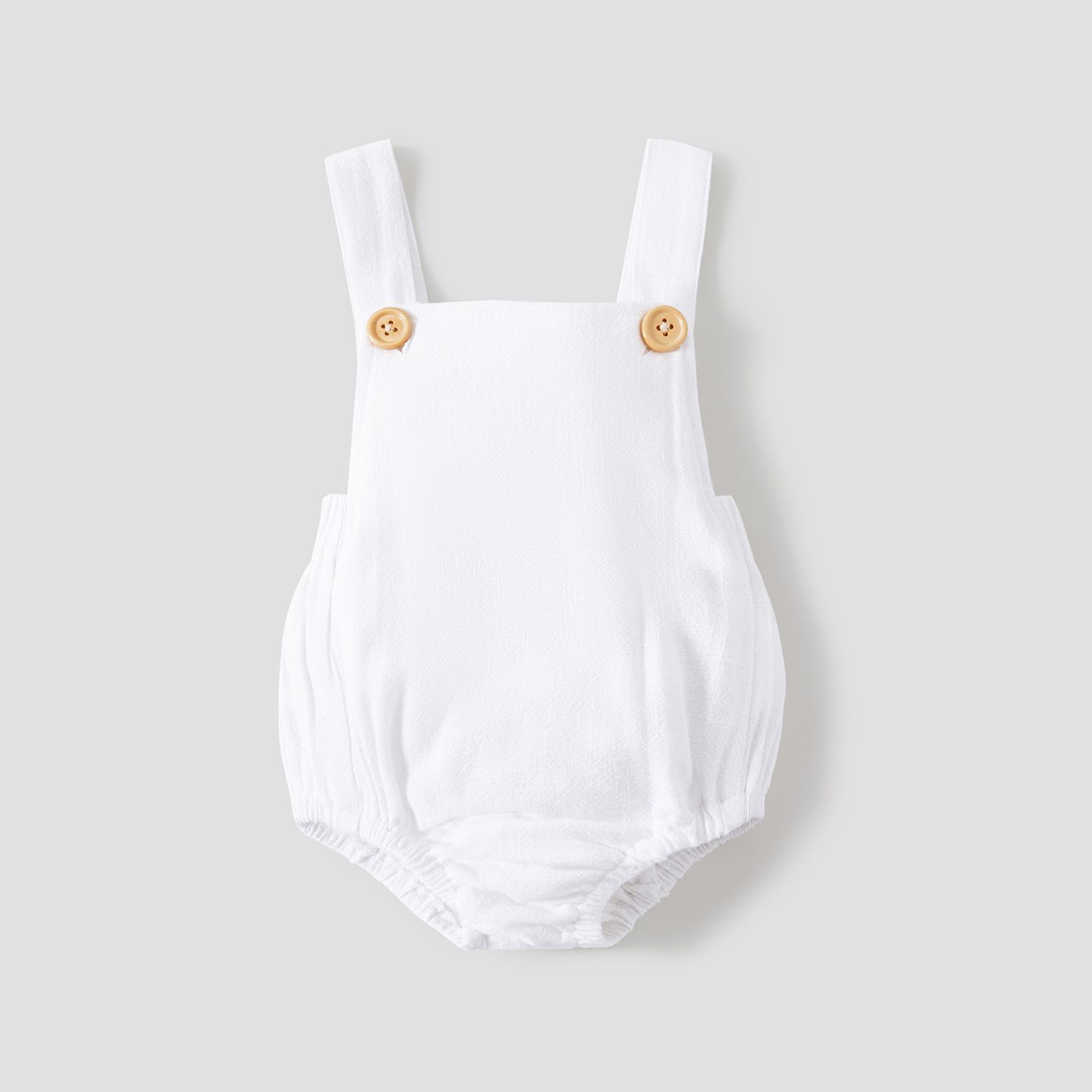 100% Cotton Solid Sleeveless Baby Romper