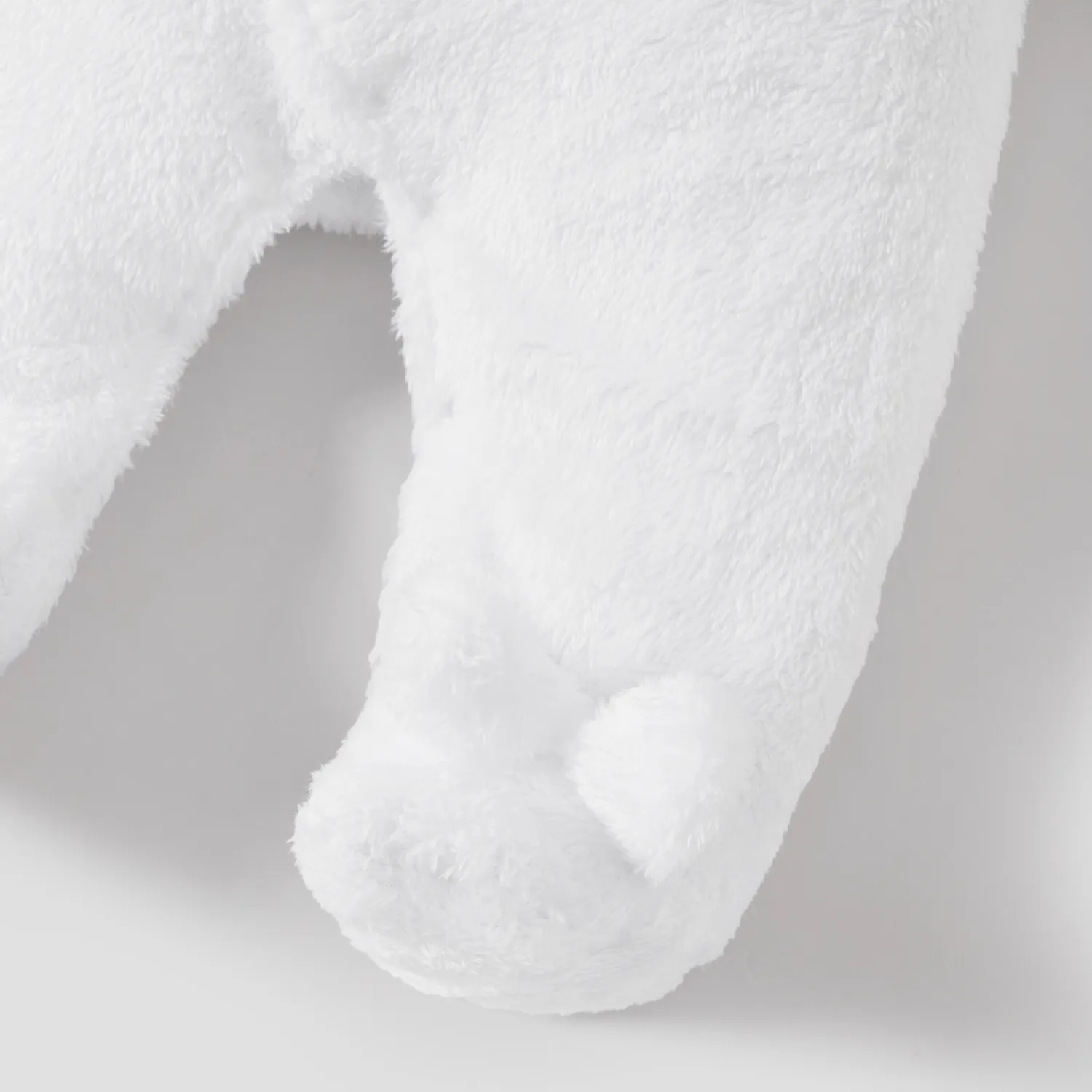 Bear Design Fleece Hooded Footed/footie Long-sleeve Baby Jumpsuit  image 5