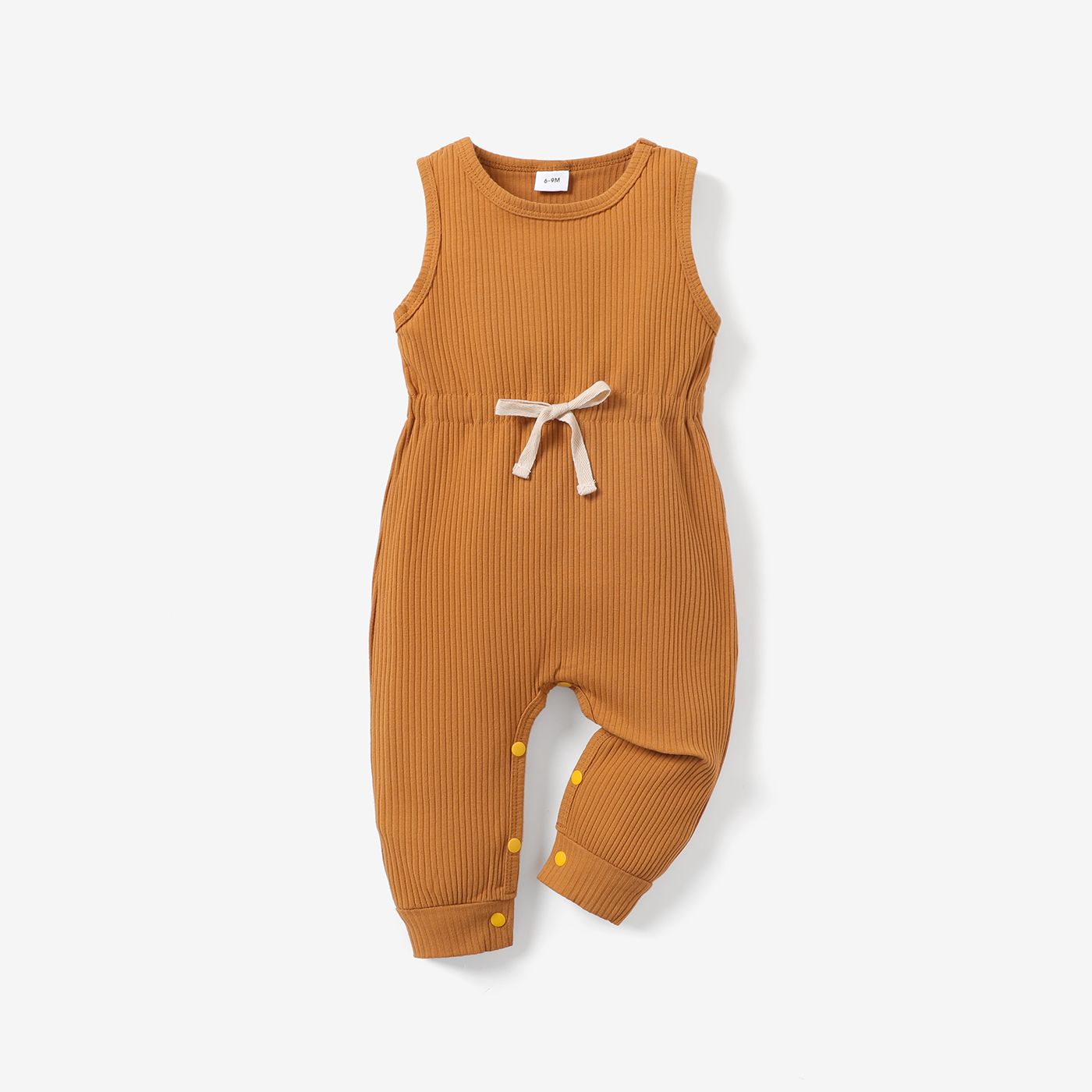 

Baby Boy/Girl 95% Cotton Ribbed Sleeveless Tank Jumpsuit