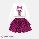L.O.L. SURPRISE! Toddler/Kid Girl 2pcs Character Print Long-sleeve Top and Tutu Skirt Set White