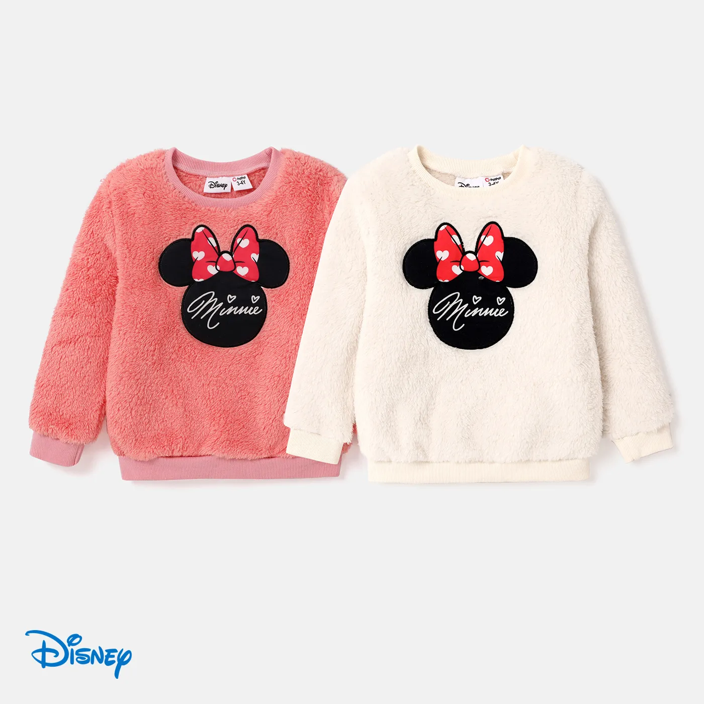 Disney Mickey and Friends Toddler Girl Character Print Long-sleeve Pullover Sweatshirts