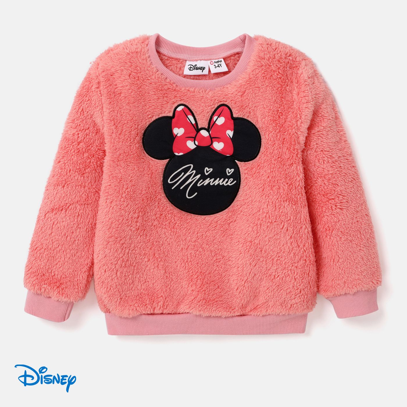 Disney Mickey And Friends Toddler Girl Character Print Long-sleeve Pullover Sweatshirts