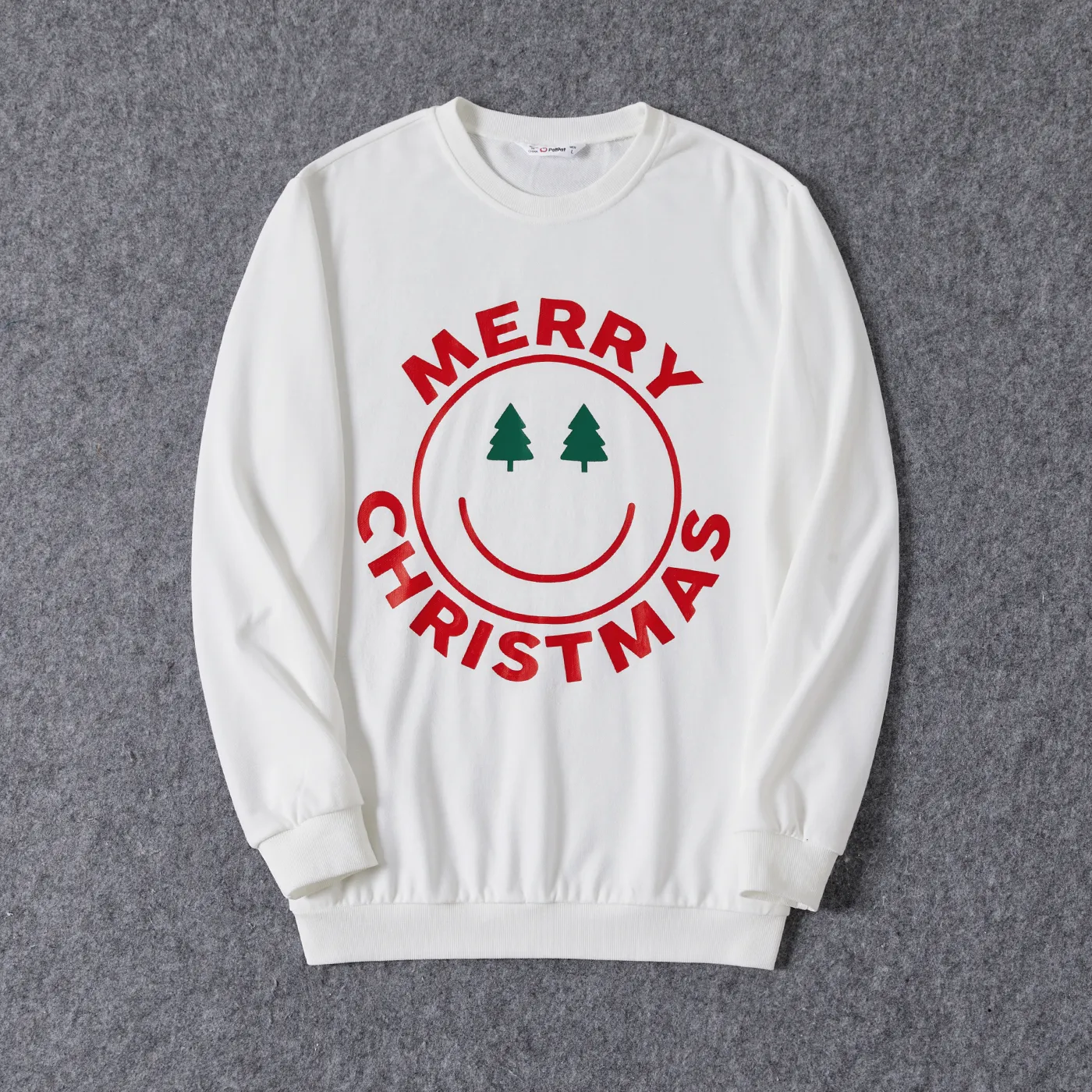 

Christmas Family Matching Childlike Expression Print Long Sleeve Sweatshirt Tops