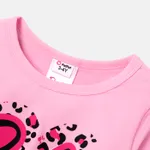 Barbie Toddler Girl 2pcs Letter Print  Long-sleeve Top and Pants Set  image 2