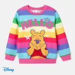 Disney Winnie the Pooh Kid Girl Character Print Long-sleeve Sweatshirt Multi-color