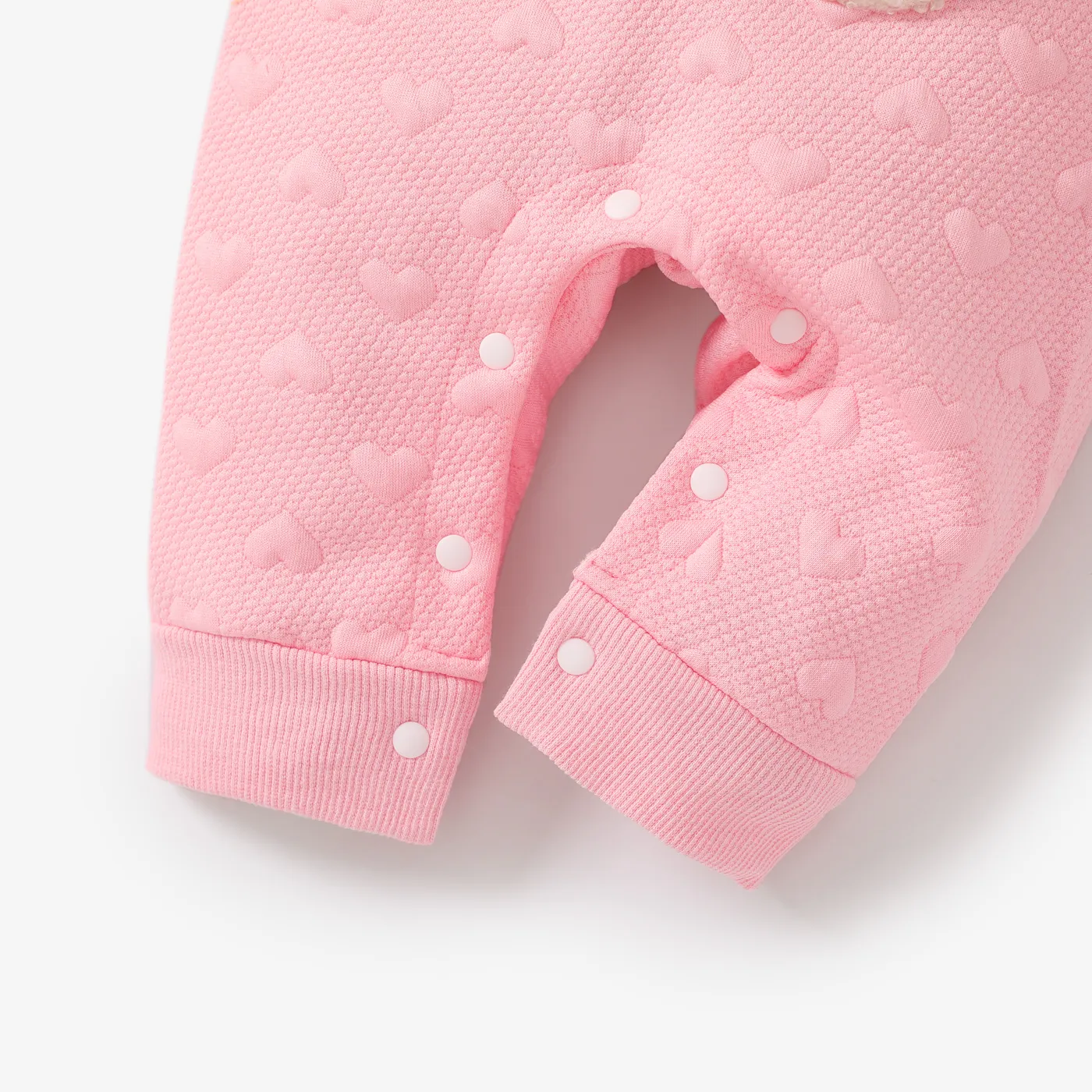 Baby Girl Cute Oversized Hyper-Tactile 3D Animal Pattern  Rabbit Long Sleeve  Jumpsuit   image 5