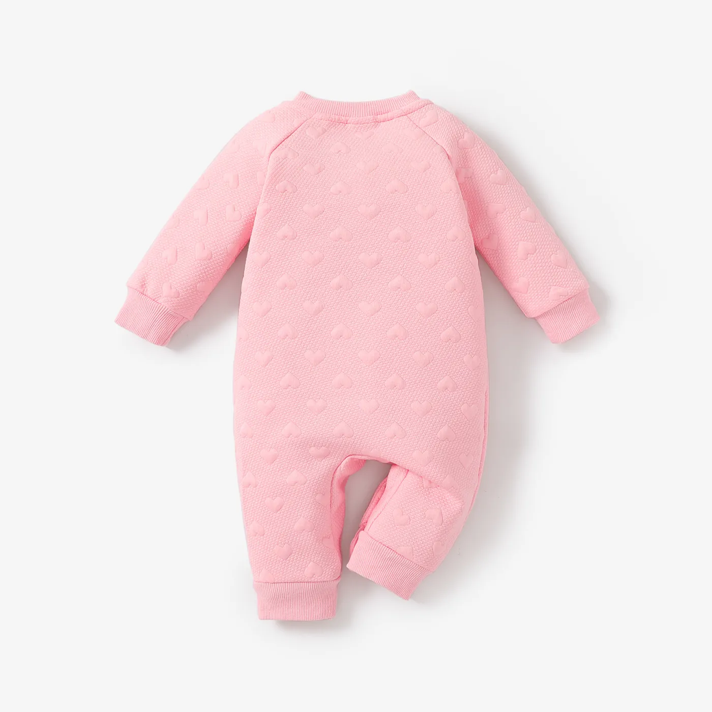 Baby Girl Cute Oversized Hyper-Tactile 3D Animal Pattern  Rabbit Long Sleeve  Jumpsuit   image 2