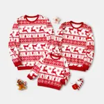 Christmas Family Matching Reindeer All-over Print Long-sleeve Tops  image 2