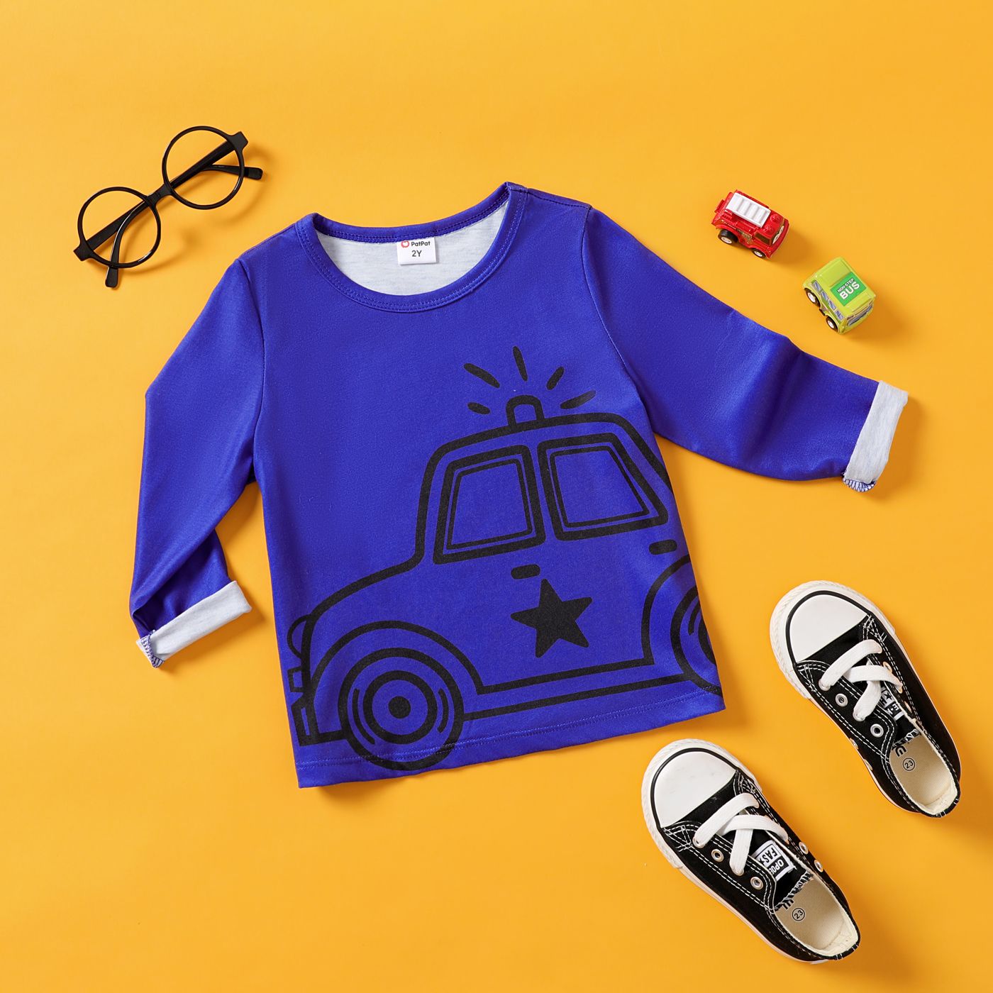 

Toddler Boy Childlike Vehicle Tee